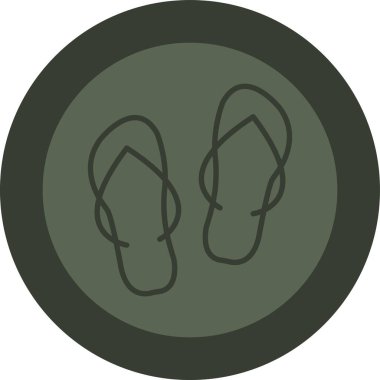 Terlik simge vektör çizim