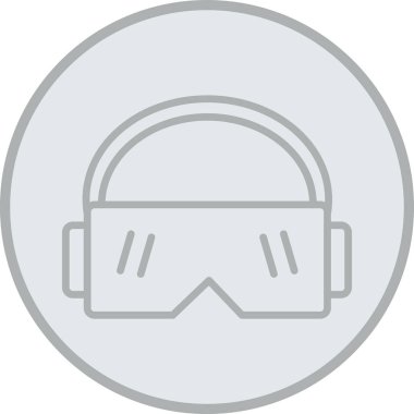 Maske. Web simgesi basit tasarım