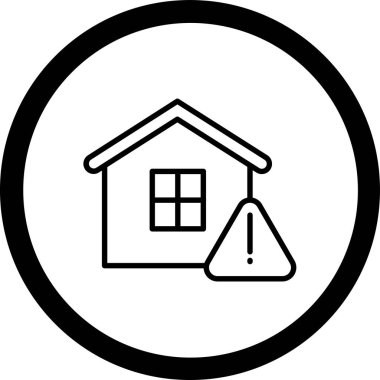 Ev. Web simgesi basit illüstrasyon