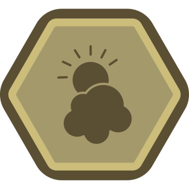 Bulut simgesi vektör illüstrasyonu