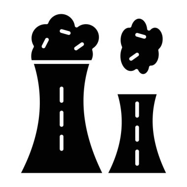 Nükleer santral simgesi, basit biçim