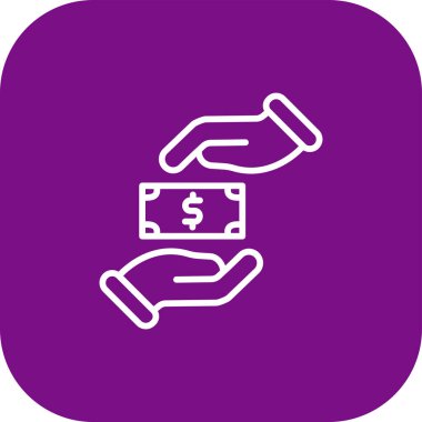 Para simgesi illüstrasyonu izole vektör işareti