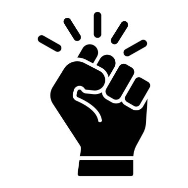 Yumruk simgesi. vektör illüstrasyonu