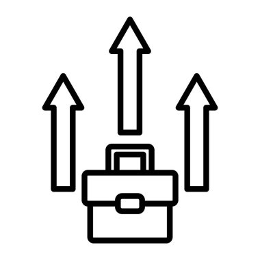 Bir evrak çantasının vektör illüstrasyonu