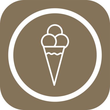 dondurma glyph renk vektör simgesi