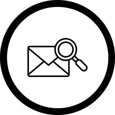 Vektör E- posta simgesi illüstrasyonu