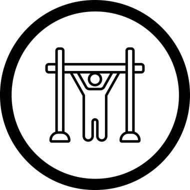 Çapraz simgesi olan bir adamın vektör çizimi