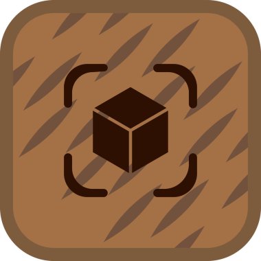 kutu vektör simgesi. düz biçim