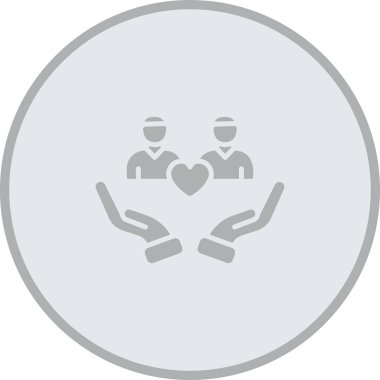 Charity simgesi, vektör illüstrasyonu