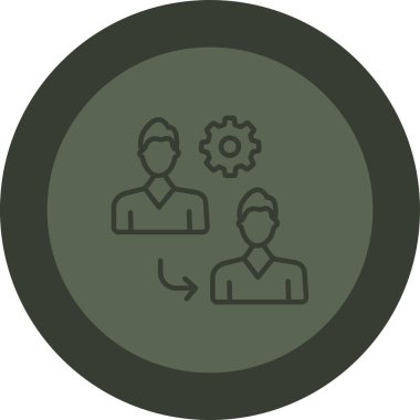 İş adamı simgesinin vektör illüstrasyonu