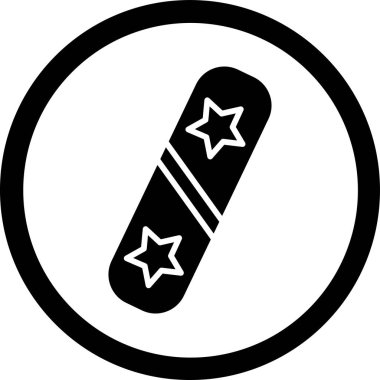 Bir yıldız simgesinin vektör illüstrasyonu