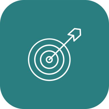 Dart tahtası web simgesi, vektör illüstrasyonu