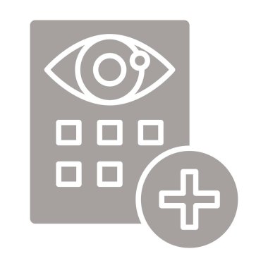 vizyon düz ikon vektör illüstrasyonu