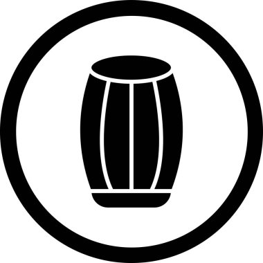 Bira fıçısı ikonu. vektör illüstrasyonu