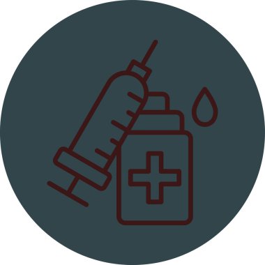 Bir kan şişesinin vektör çizimi