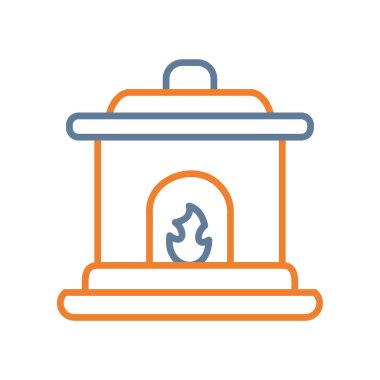 Ateş hattı ikonu, ana hatlı vektör işareti, beyaz üzerine izole edilmiş doğrusal renkli resim. Sembol, logo illüstrasyonu. düzenlenebilir vuruş