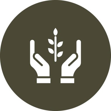 Bitki. Web simgesi basit illüstrasyon