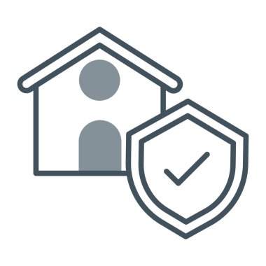 ev koruma simgesi ana hat biçiminde