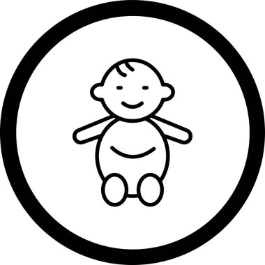 Bebek bebek, illüstrasyon, beyaz arka planda vektör.