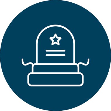 Benzersiz mezar vektörü simgesi