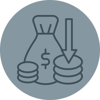 İş ve finans ikonu kavramının vektör illüstrasyonu