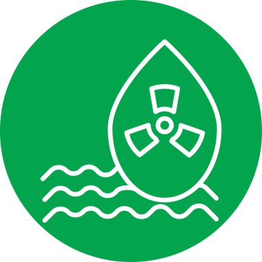 İllüstrasyon su bırakma simgesi