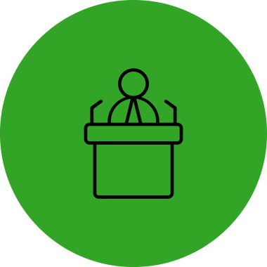 Dizüstü bilgisayarı olan bir adamın vektör çizimi