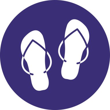 flip flop vektör simgesi