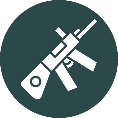 Silah modern simgesinin vektör illüstrasyonu