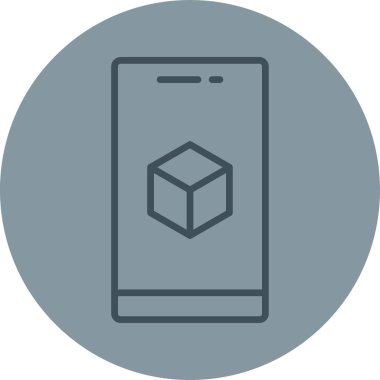 Cep telefonu simgesinin vektör illüstrasyonu