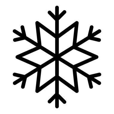 Kar tanesi. Web simgesi basit illüstrasyon