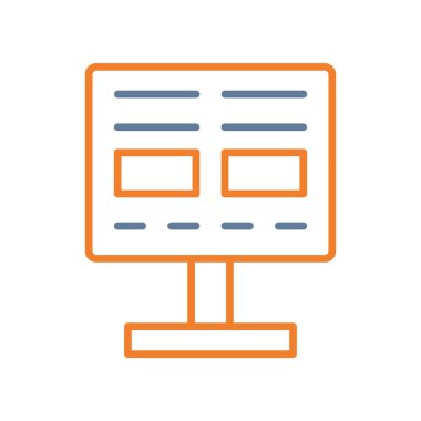 izleyici ikon vektör illüstrasyonu