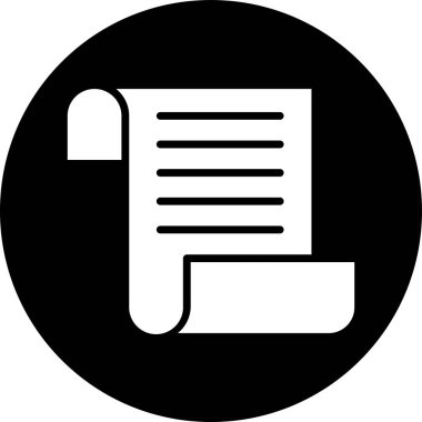 belge simgesi vektör illüstrasyonu