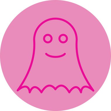 Hayalet. Web simgesi basit illüstrasyon