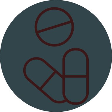 Modern b 'nin vektör illüstrasyonu hap ikonundan yoksun