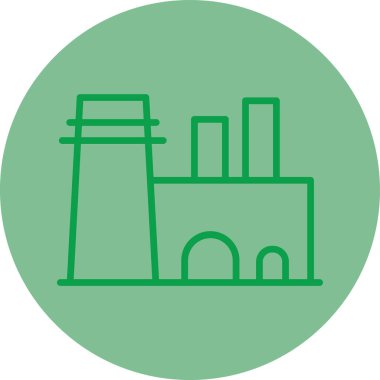 Fabrika simgesi vektör illüstrasyonu