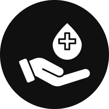 Kan bağışı kutsal kişilerin resmi, vektör çizim