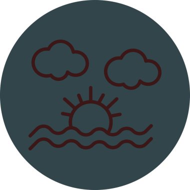 Bulut. Web simgesi basit illüstrasyon