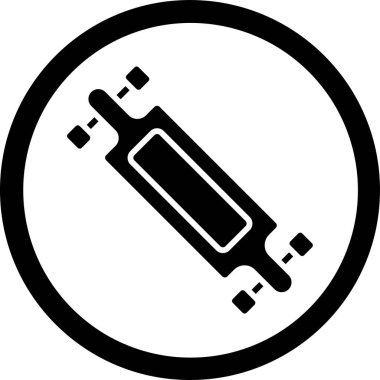 Pil simgesinin vektör illüstrasyonu