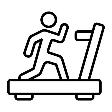 egzersiz ikonu vektör illüstrasyonu