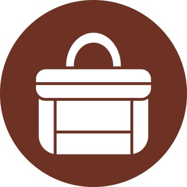 çanta simgesi vektör illüstrasyonu