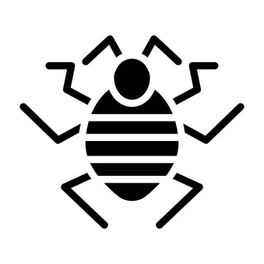 böcek böceği simgesi vektör illüstrasyonu