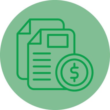 İş ve finans simgesinin vektör illüstrasyonu