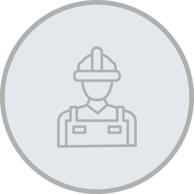 Endüstriyel işçinin vektör çizimi