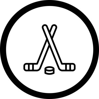 Hokey. Web simgesi basit illüstrasyon