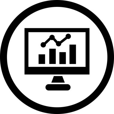 analitik grafik vektör simgesi