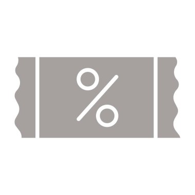 yüzde indirimli izole edilmiş simge