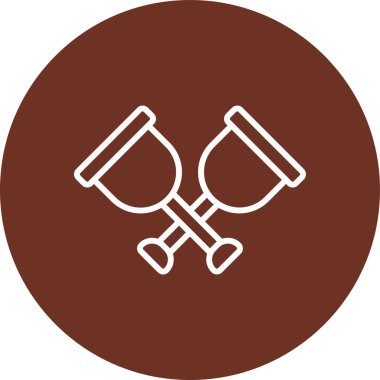 Küreğin vektör illüstrasyon simgesi