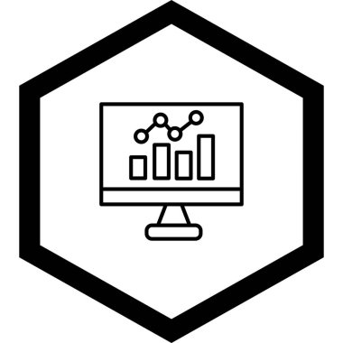 Analizler. Web simgesi basit tasarım