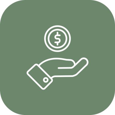 Dolar simgesi soyut bir grupta izole edildi